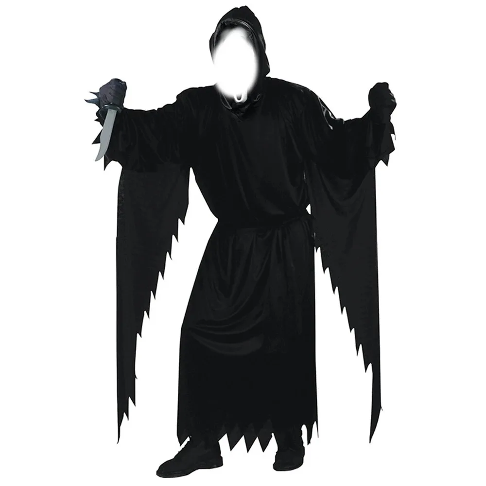 Halloween Adult Male Demon Horror Movie Death Costume Cosplay Fancy Dress Party Accessories Props