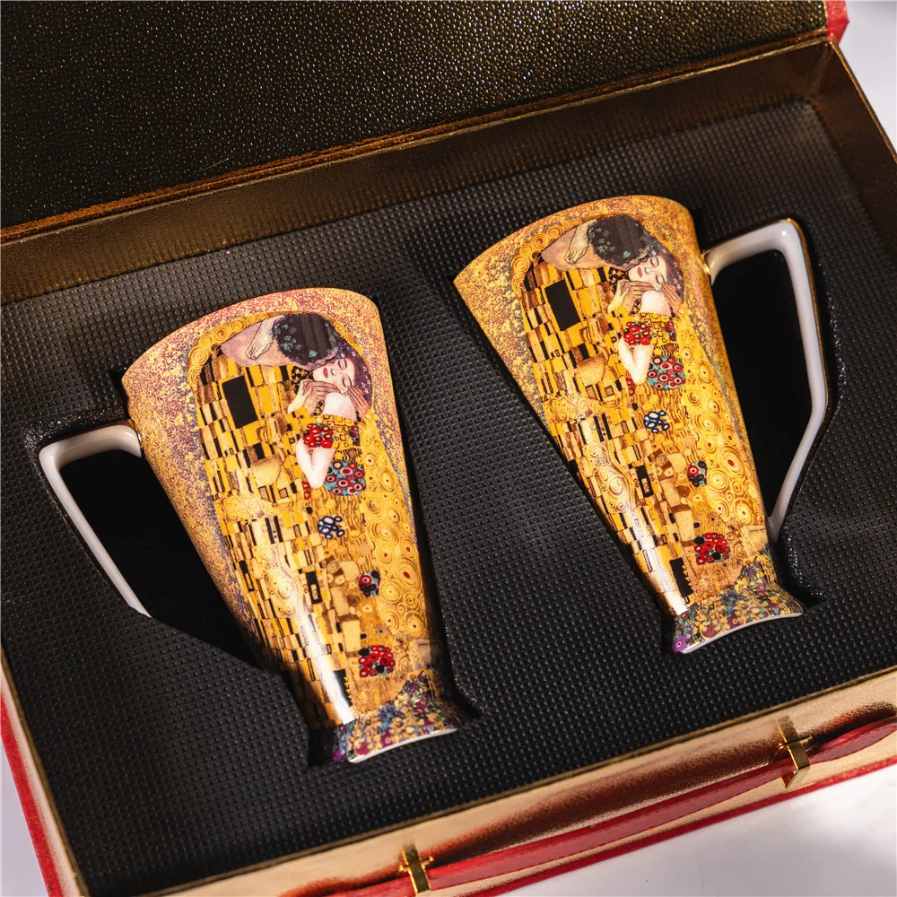 Gustav Klimt Kiss Bone China M - đánh giá và giá Coffee Tea Drawer Organizer