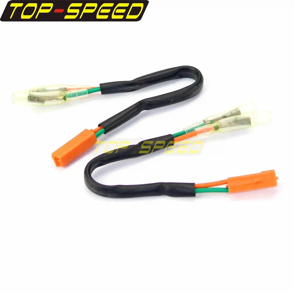 8x/4x/2x Turn Signal Indicators Blinker Wiring Lead Adapter Cable Wire Plug for Kawasaki Honda Ninja CBR ZX EX ZR Z900 ER CBR600