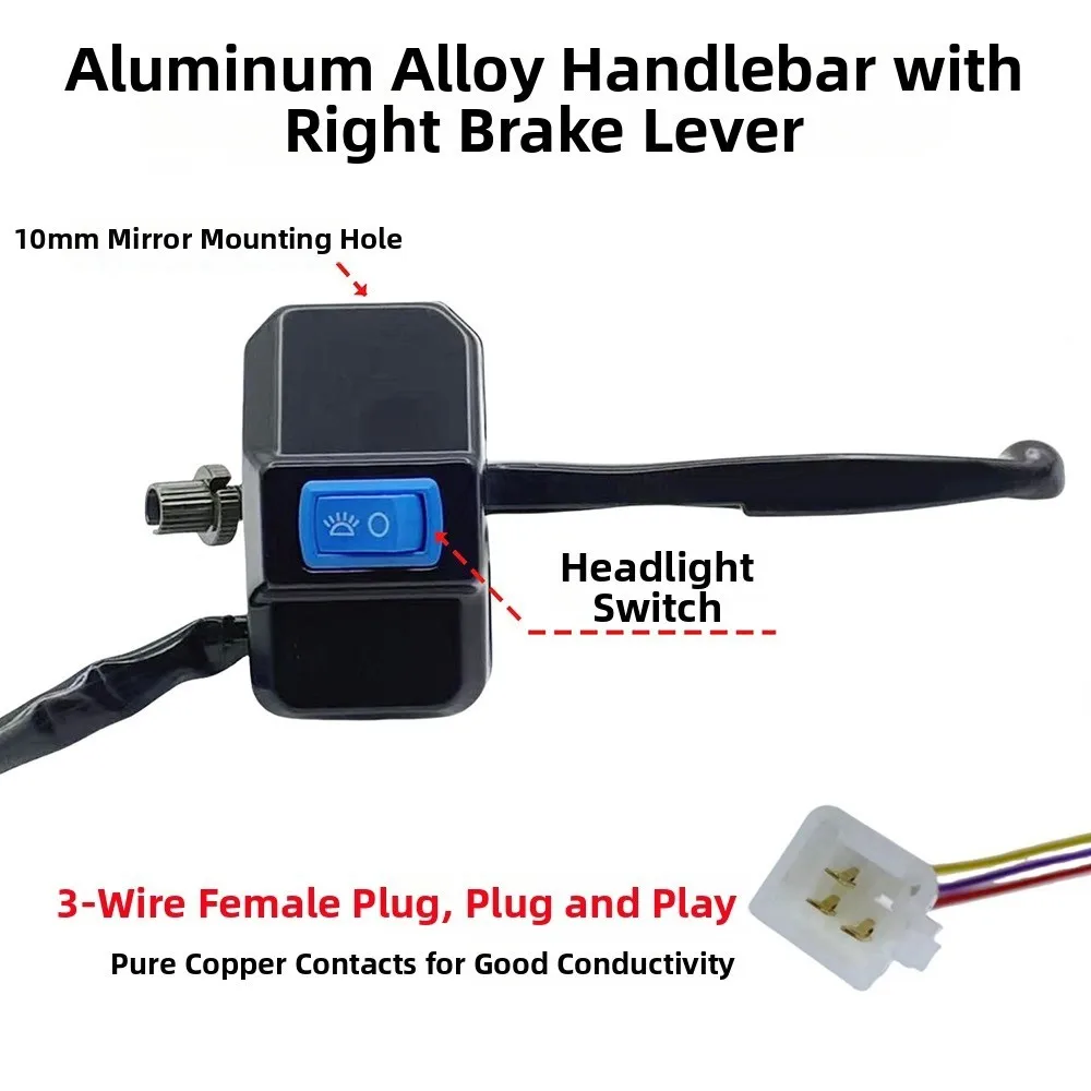 Aluminum Motorcycle Horn Button 22mm 5 Styles Turn Signal Button Switch Control Plastic Handle Seat Combination Switch