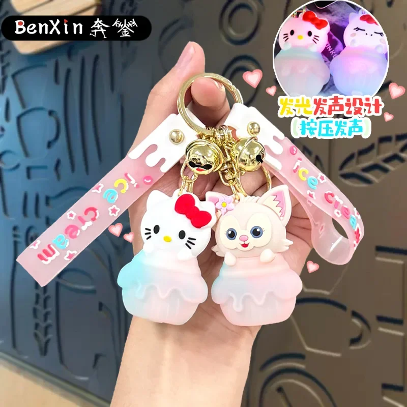 

Minso stress-relieving and exhaust key chain accessories, luminous color lights, key chains, bag pendants, silicone