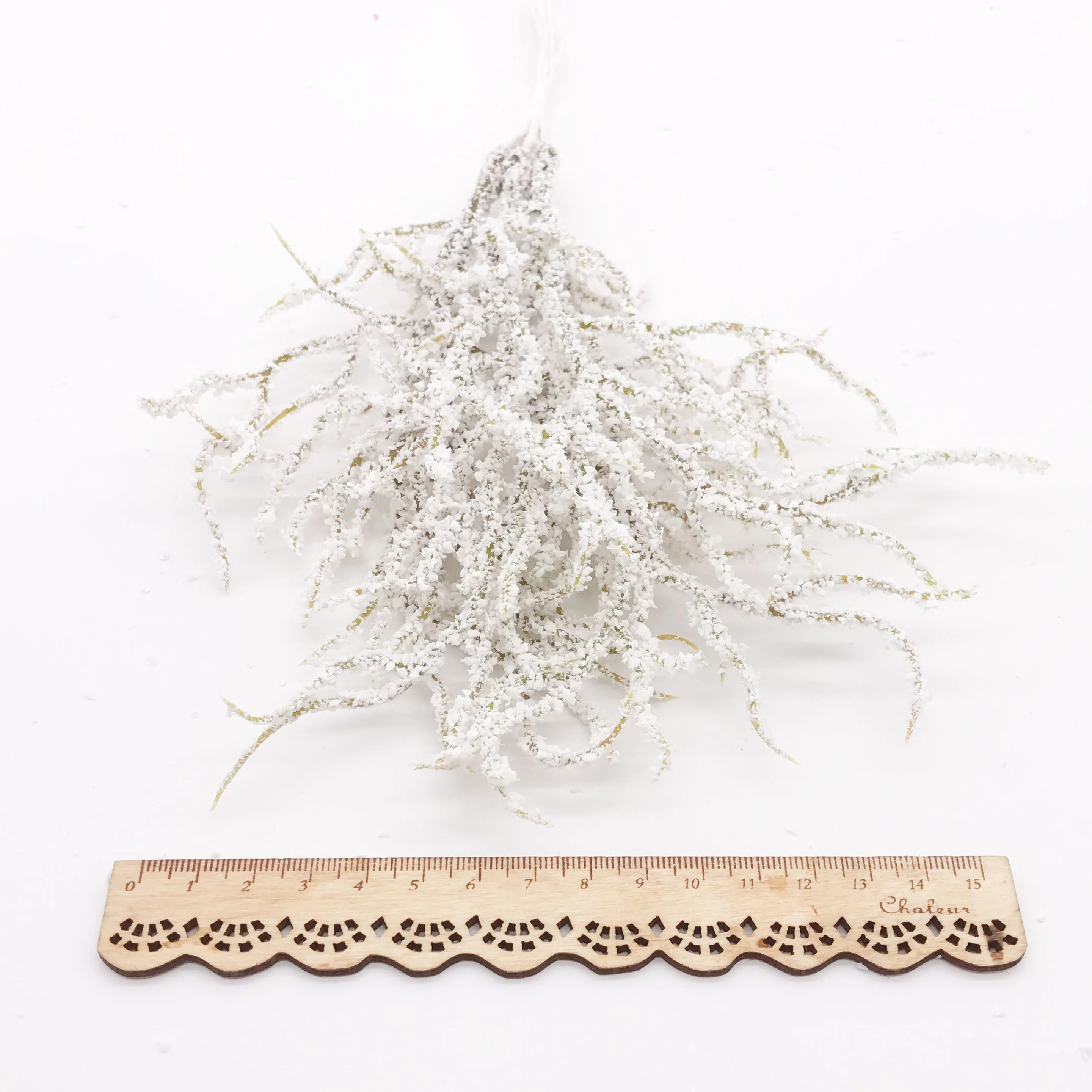 6pcs Artificial white Grass Plant Artificial Flowers for Wedding Christmas Decor DIY scrapbooking Wreath Fake flowers