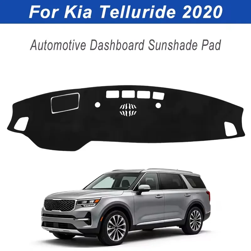 Dashboard Cover Dash Mat For Kia Telluride 2020 Anti-Glare Non-Slip Sun Shade Interior Protector