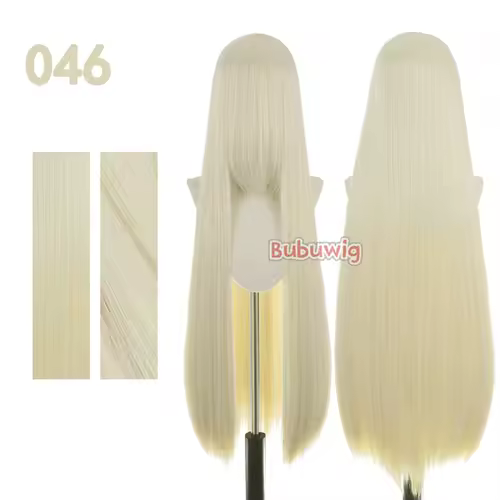 Bubuwig Synthetic Hair 100cm Long Straight Pure Color Cosplay Wigs Over 100 Colors Black White Red Blue Brown Wig Heat Resistant - Image 33
