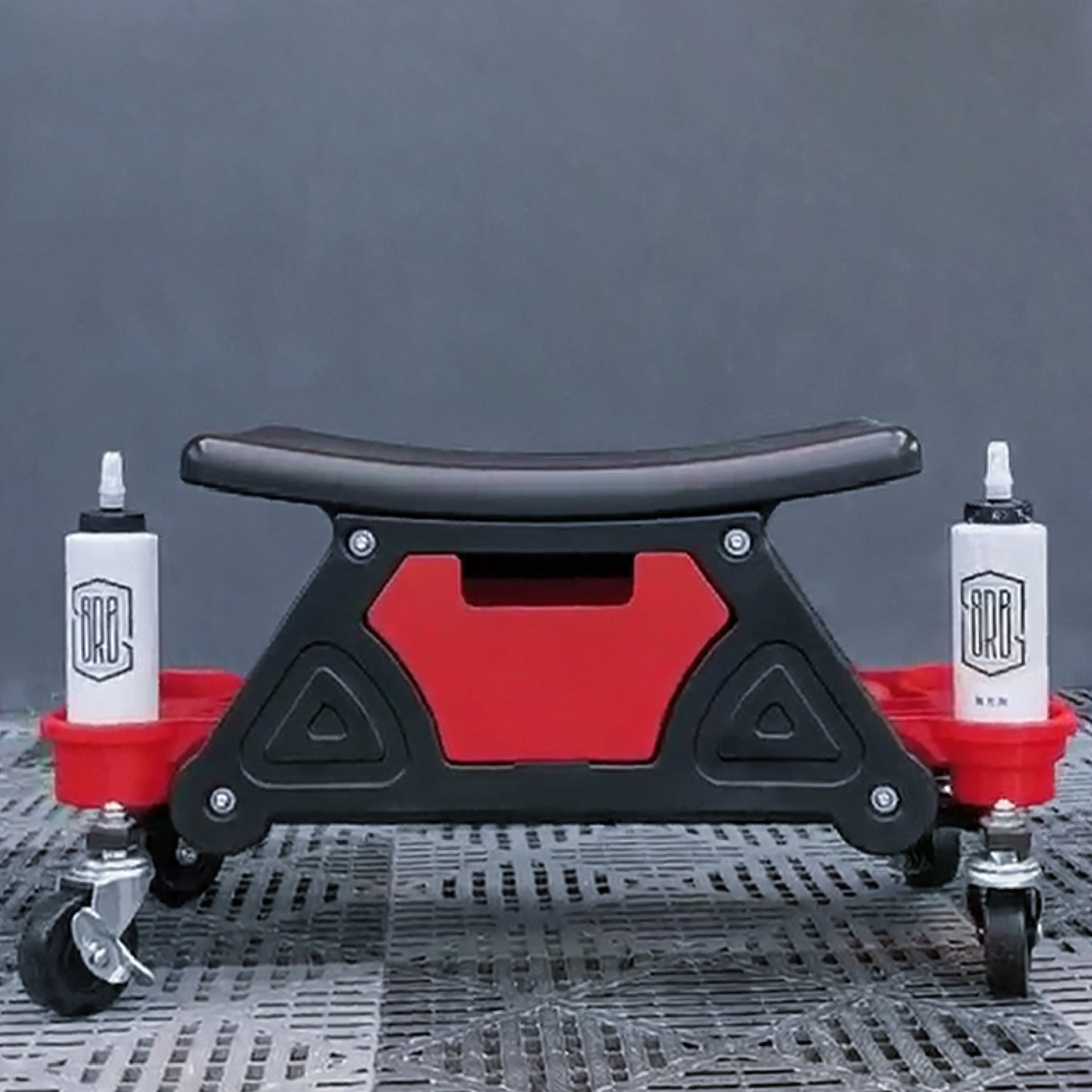 Mechanic Stool 300 LBS Capacity Garage Stool Gift for Men, Heavy Duty Rolling Mechanics Seat, with Three Slide Out Tool Trays