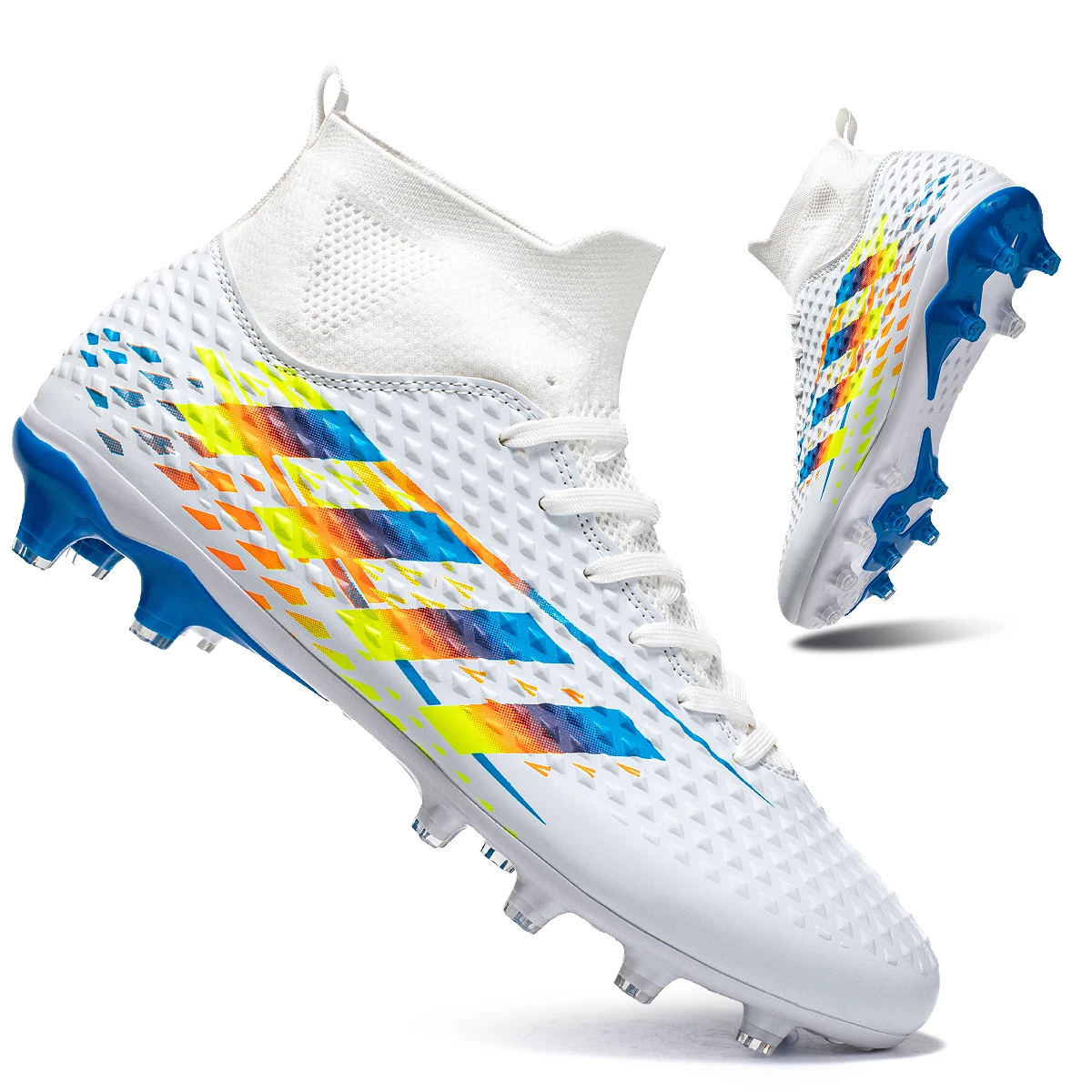 

Профессиональные футбольные бутсы FG/AG с длинными ногтями/TF, молодежные износостойкие тренировочные туфли для взрослых, спортивная обувь с высоким берцем