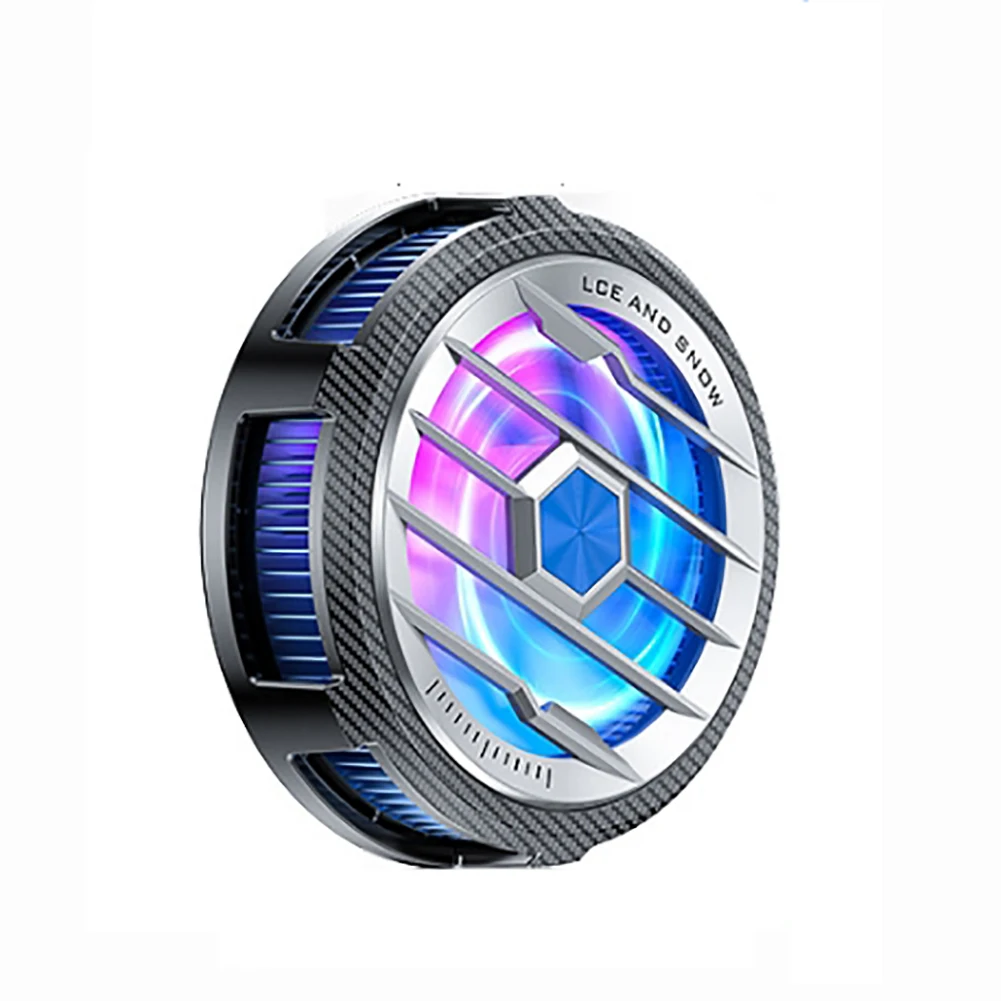 

Cell Phone Cooler Mobile Phone Magnetic Radiator Cooling Fan Semiconductor Radiator For Playing Games Watching Videos