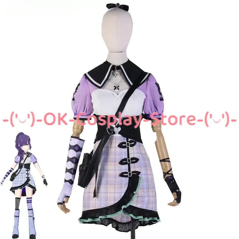 Game Project Sekai Kleurrijk Podium 25 Uur Asahina Mafuyu Cosplay Kostuums Vrouwen Roze Jurk Anime Kleding Uniformen Op Maat Gemaakt