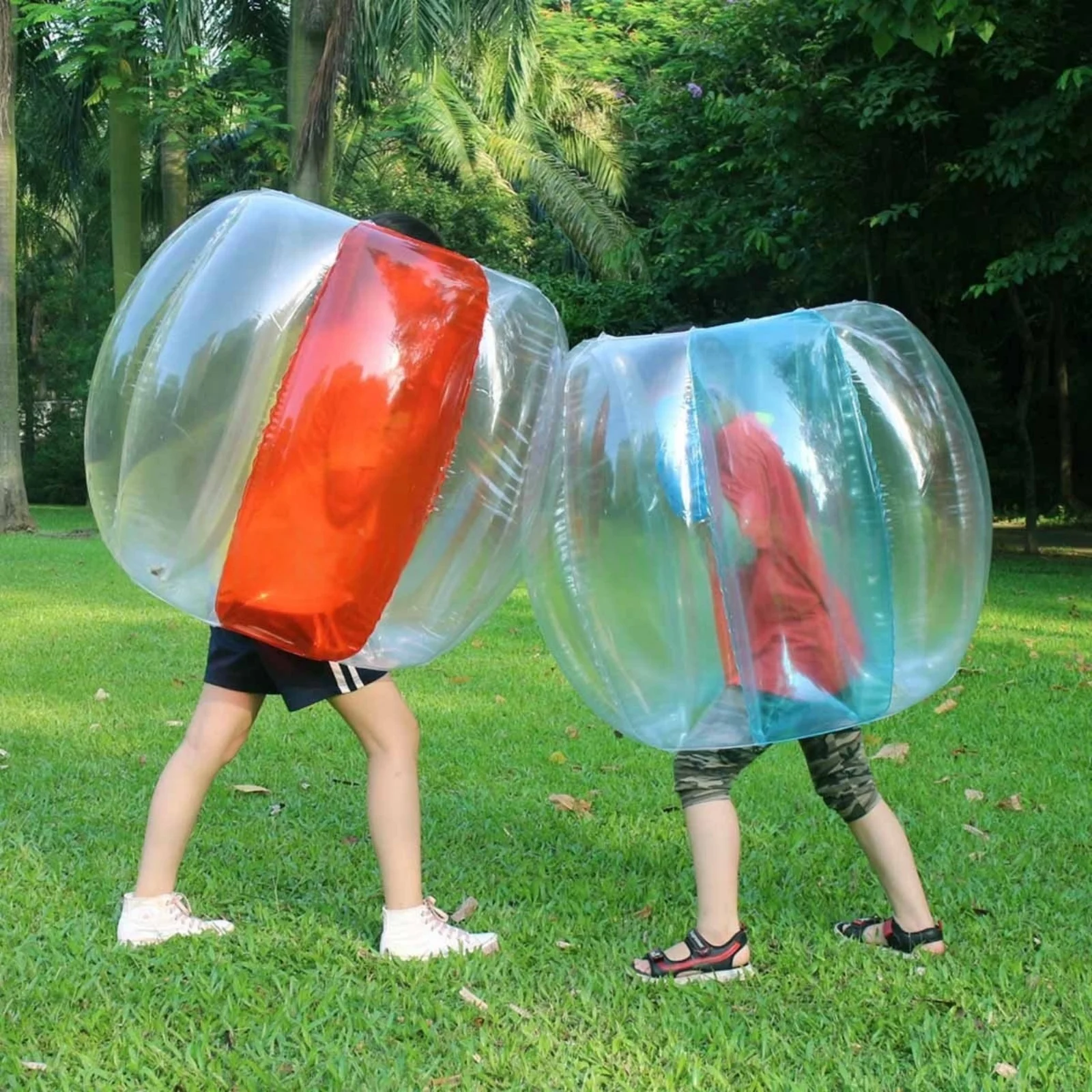 Pelota inflable para adultos y niños, pelota táctil de hierba al aire libre, cuerpo de PVC duradero, pelota de rebote de burbujas, divertido juguete de pelota amortiguadora sumo