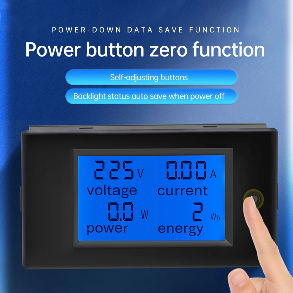 PZEM-061 AC80~260V 32A 63A LED Digital Voltmeter Ammeter Power Meter Power Detector Electricity Indicator with Transformer