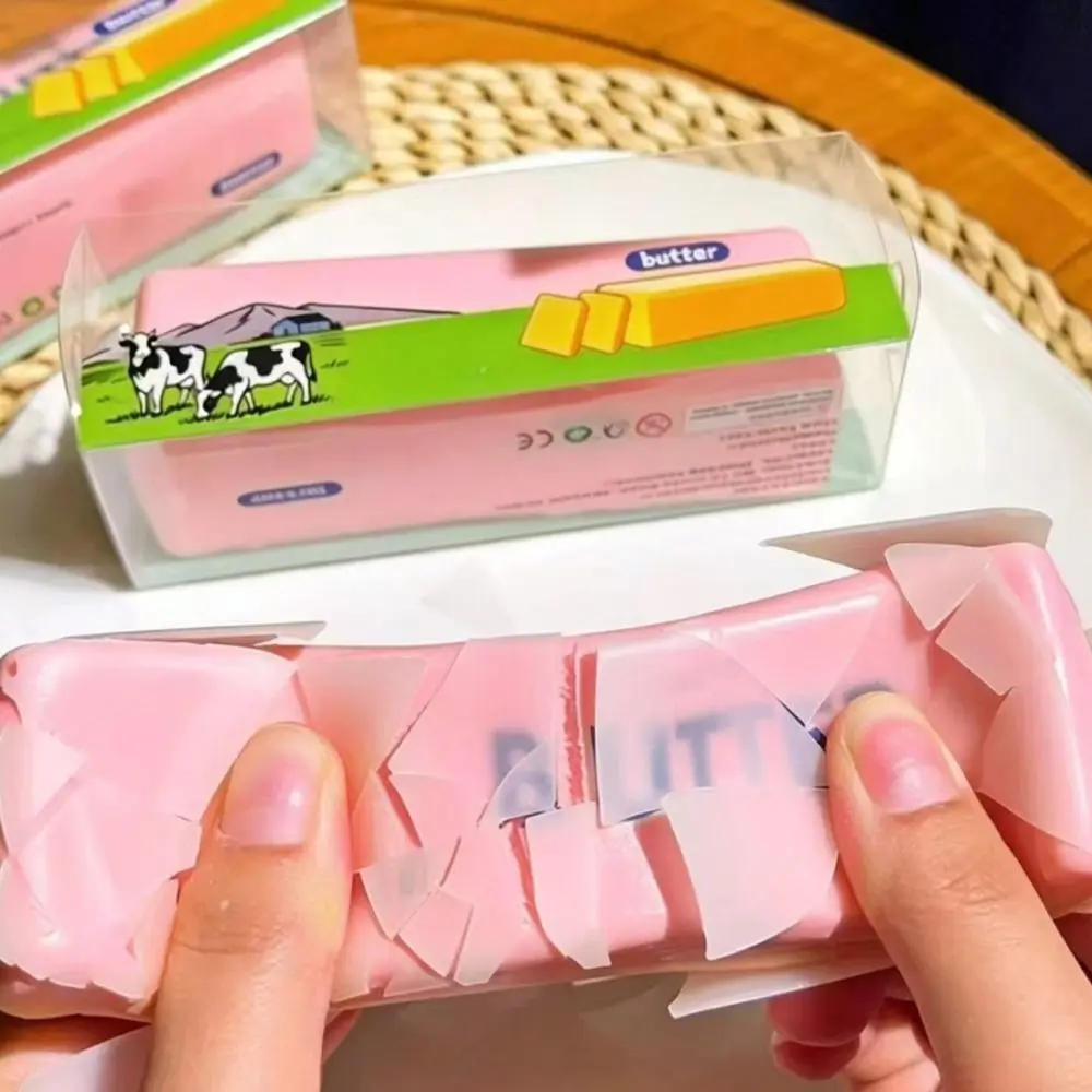 Wax Coating Butter Stick Squishy Sound Crispy Kneading Crunchy Soap Squeeze Anxiety Relief Comfortable Sensory Stress