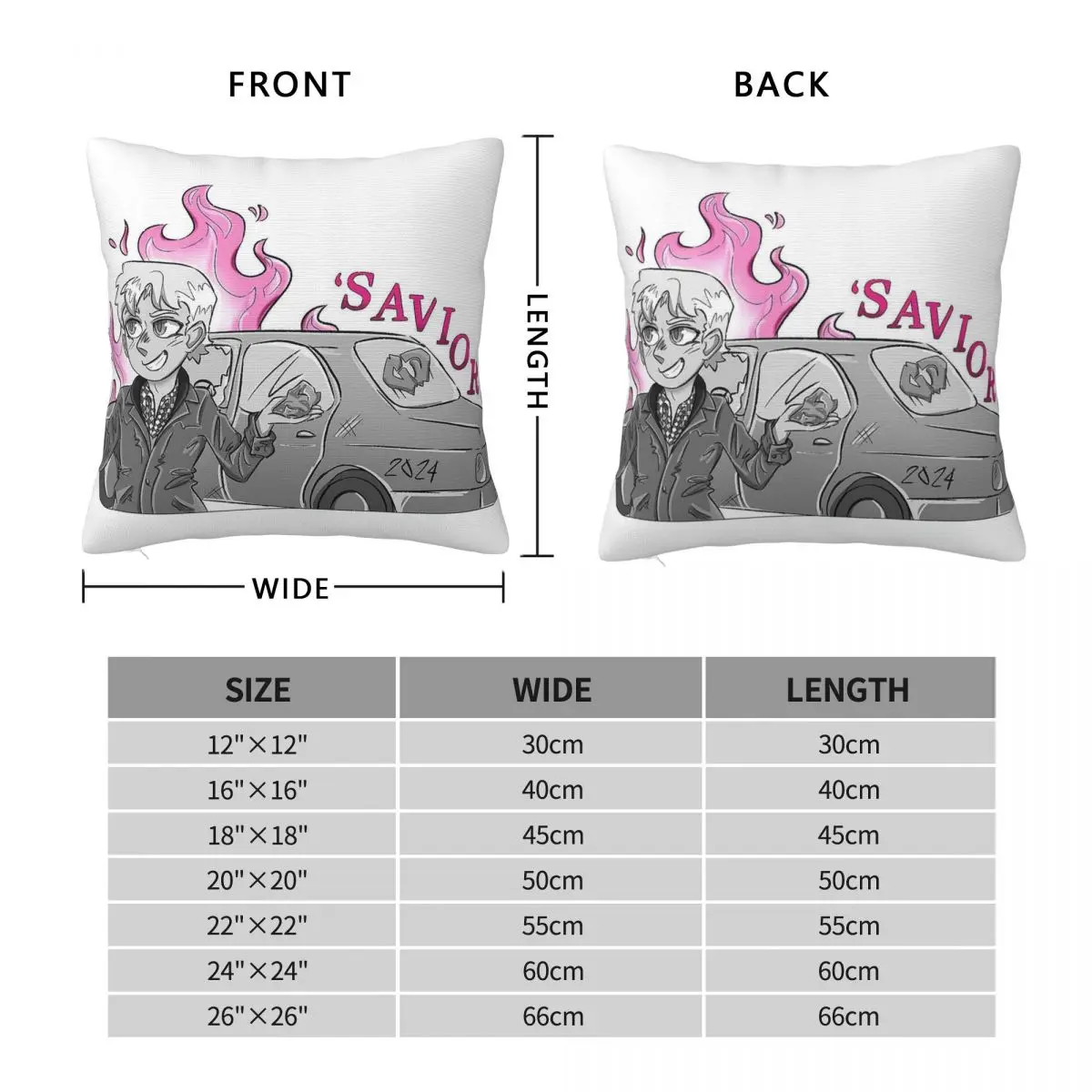 Saviors Album Green Day Square Pillowcase Polyester Linen Velvet Printed Zip Decorative Pillow Case Car Cushion Cover