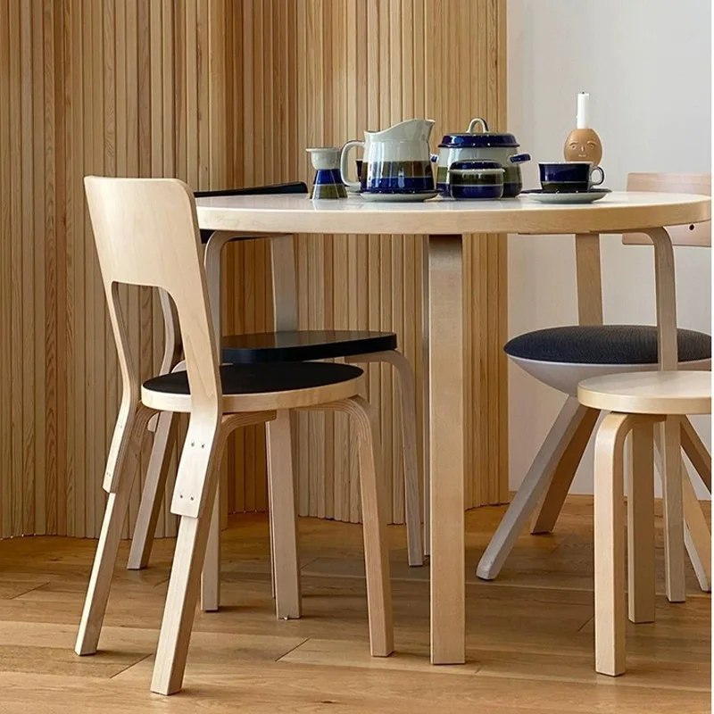 

Nordic Chair Classic Restaurant Backrest Dining Chair ins Medieval Solid Wood Home Simple Premium Dining Table and Chair