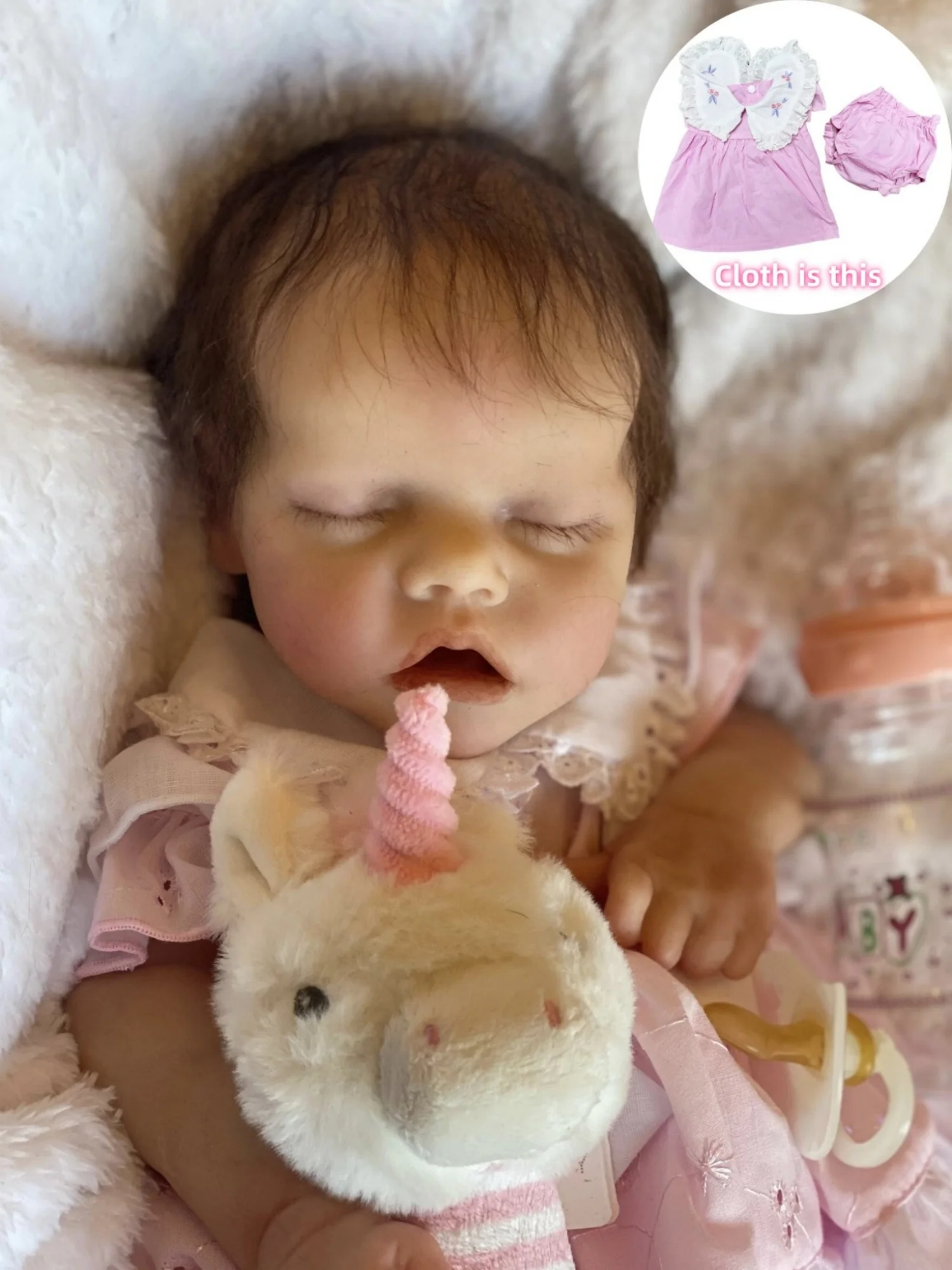 Muñecas Reborn pintadas De 18 ", muñecas De silicona totalmente sólida con acabado, muñeca realista para dormir, Boneca Reborn Corpo De silicona