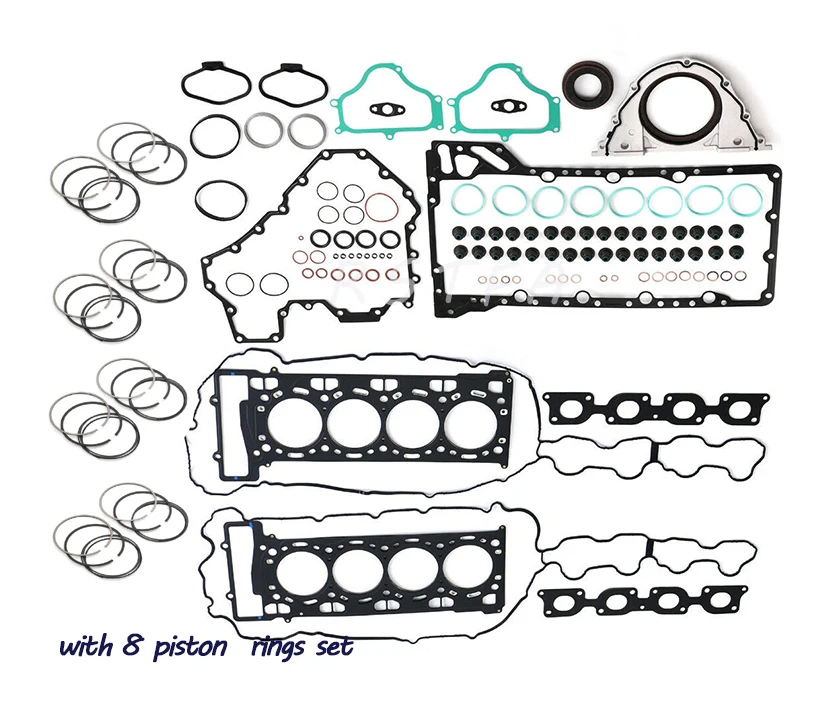 

Engine Overhaul Gasket Seal Set with 8 Piston Rings Set for F01 F02 F07 F10 F11 E70 E71 550i 750i X5 X6 50i 11127567765