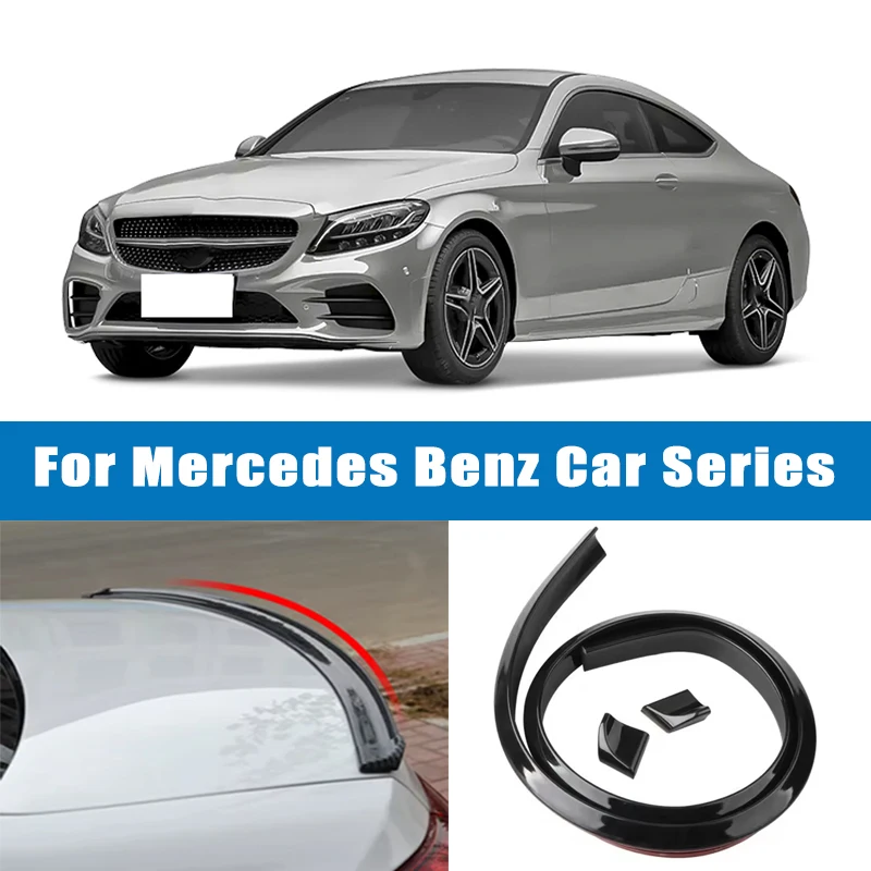 

1.5M Car-Styling 5D Carbon Fiber Spoilers Styling DIY Refit Spoiler For Mercedes Benz C E S GLC GLE CLA CLS A GLA GLB GLS MLK