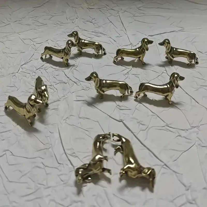1 قطعة النحاس الكلب الألماني دراسة المنزل الديكور تمثال الحلي
