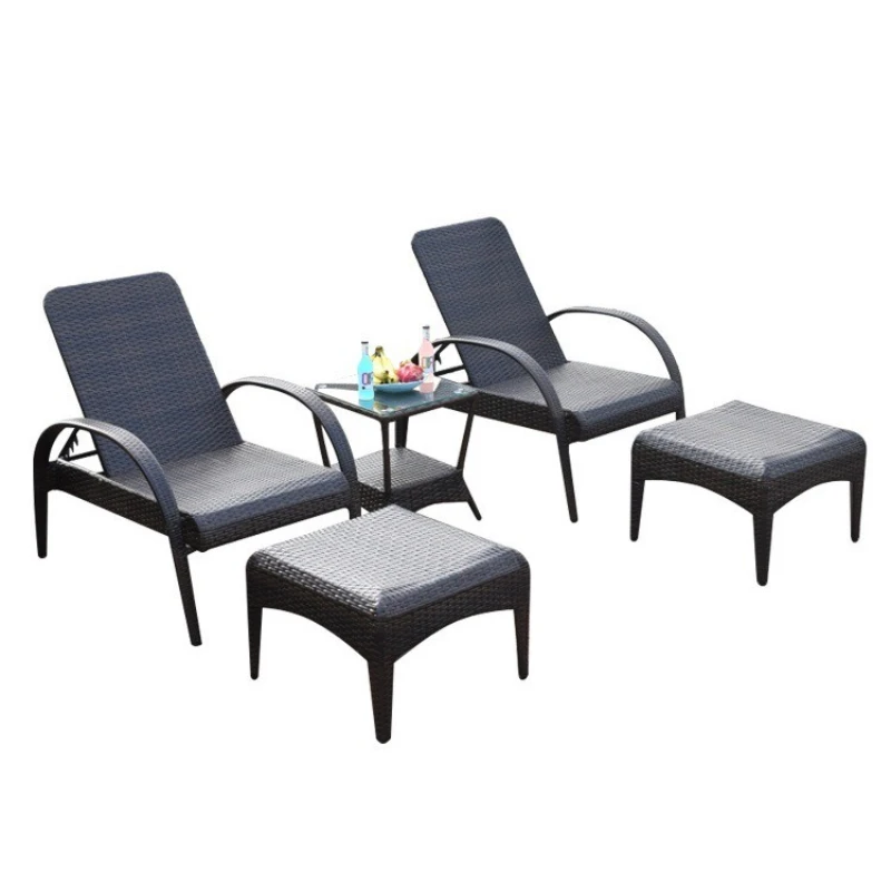 

Outdoor pool lounge chairs Outdoor leisure bed Courtyard Outdoor villa Waterproof