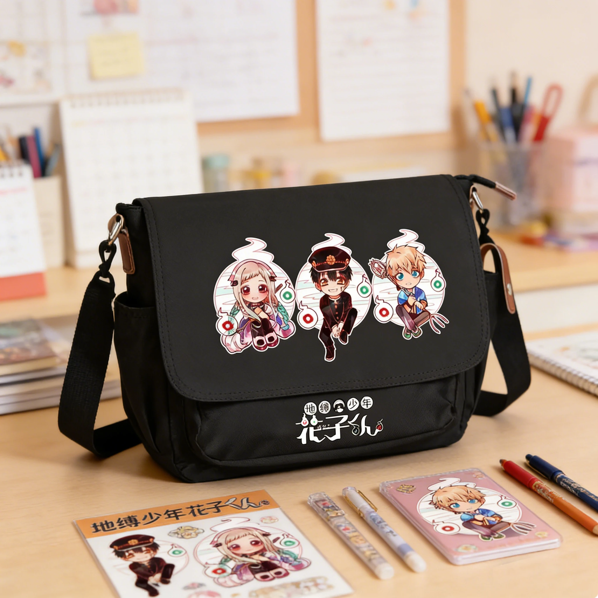 

Милые школьные ранцы Hanako kun в туалете, маленькая сумка для книг, дорожные сумки на плечо из ткани Оксфорд, милые сумки через плечо в стиле аниме для девушек