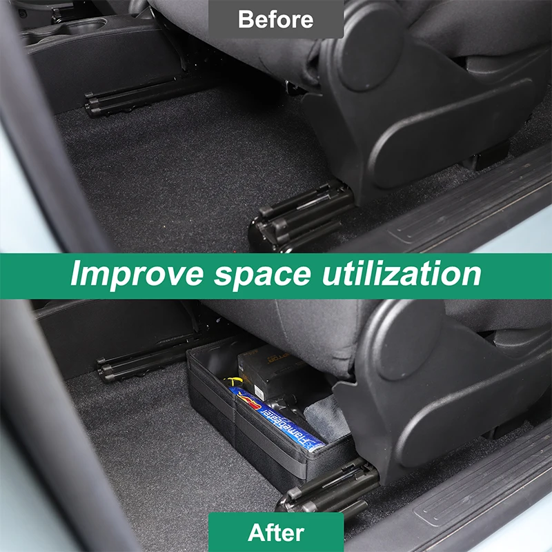 

Fit for Fiat 500 2023 Auto Seat Under The Storage Box Modified Auto Main and Co-pilot Seat Under The Storage Box