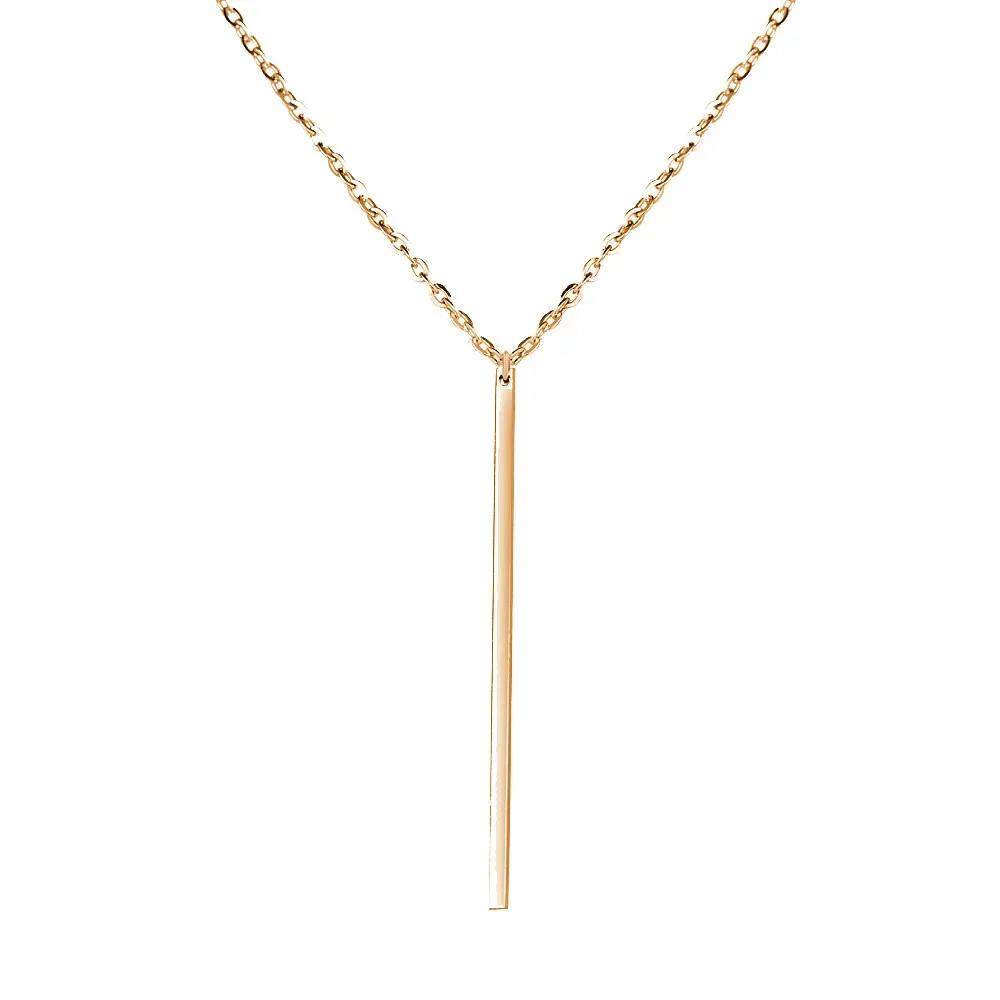 Delysia King   Fashion lasso vertical rod Necklace simple clavicle chain