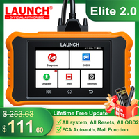 LAUNCH X431 Elite 2.0 Full System Car Diagnostic Tools Auto OBD OBD2 Scanner ECU Coding Lifetime Free Update for BMW for BENZ