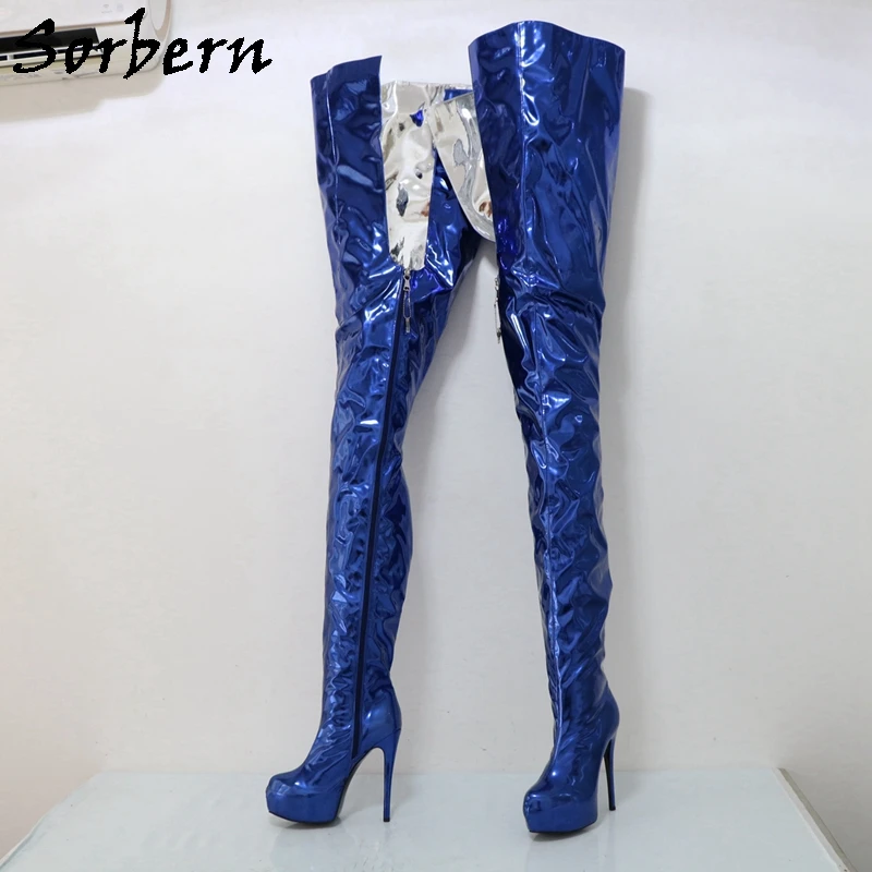 

Sorbern Custom Wide Thigh High Boots Women Long Platform High Heel Shoes Ladies Unisex 85Cm Inside 125Cm Outside Cosplay Boot