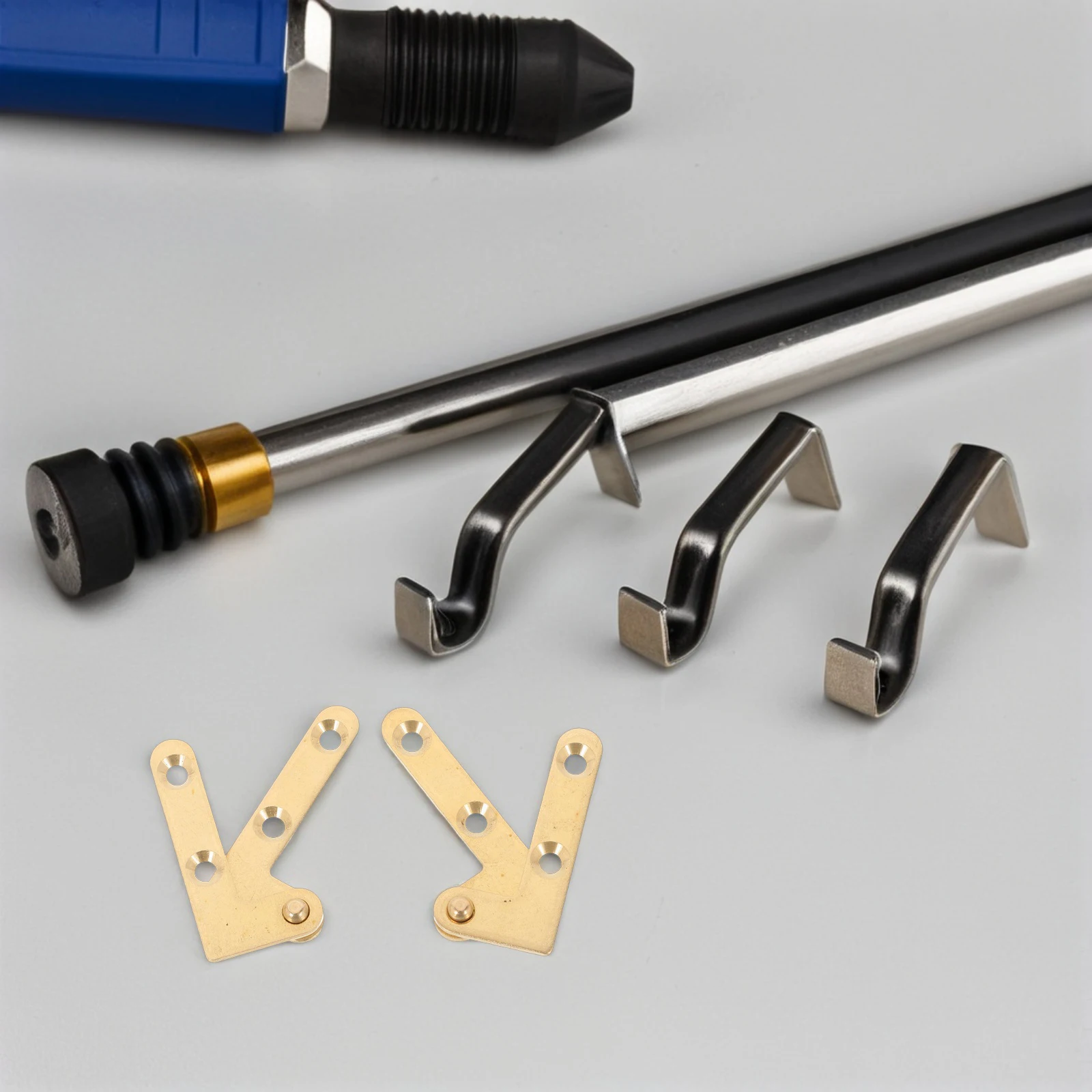 

4Pcs Heavy Duty Hidden Hinge Adjustable Concealed Pivot Door Hinge Smooth Invisible Up Down Shaft Hardware for Wood Glass Metal