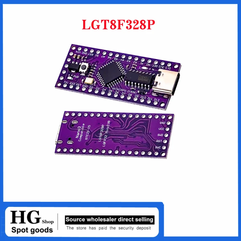 LGT8F328P-LQFP32 MiniEVB TYPE-C USB, ATMEGA328 과 호환, 나노 V3.0, LGT8F328P, HT42B534-1 SOP16, 1-5PCs/로트