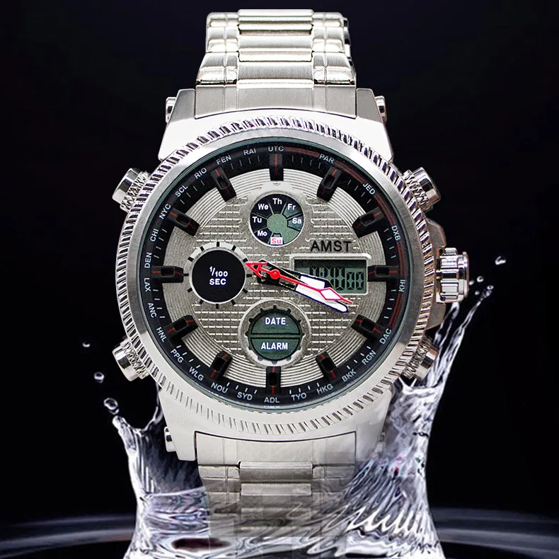 AMST new hot-selling sports exquisite men's watch fashionable waterproof luminous student electronic watch