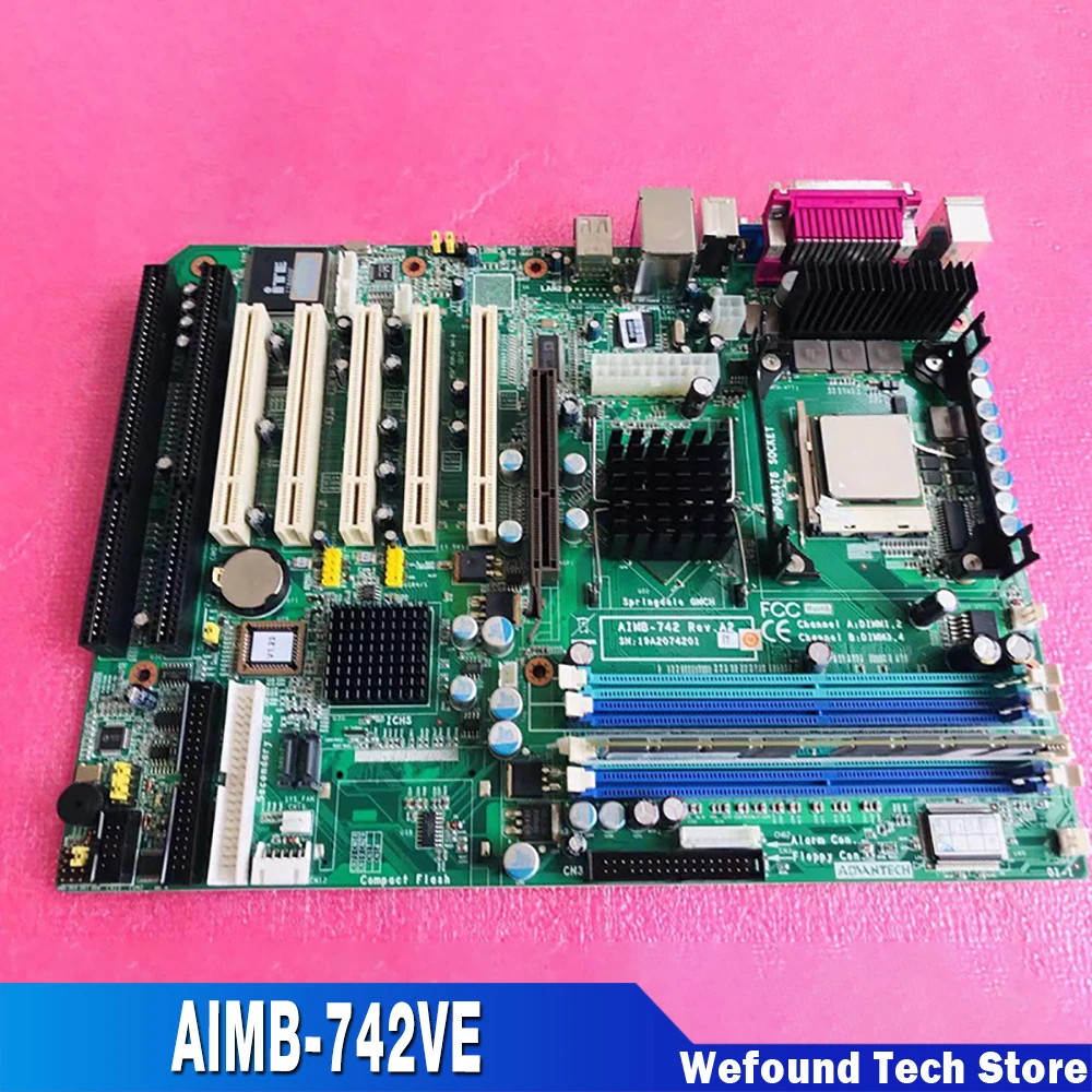 For Advantech AIMB-742 AIMB-742VE A2 Industrial Computer Mainboard With 2 Isa Slots 100% Tested Fast Ship AIMB-742VE