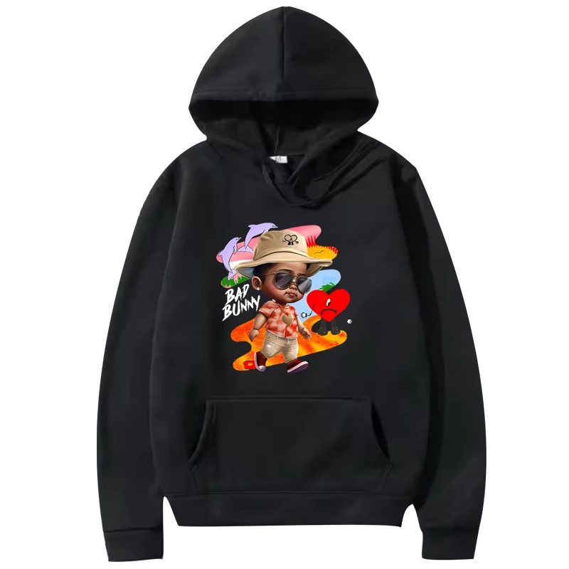

Bad Bunny Un Verano Sin Ti classic graphic hoodie 2025 men women vintage Long sleeve fashion funny print oversized hoodie unisex