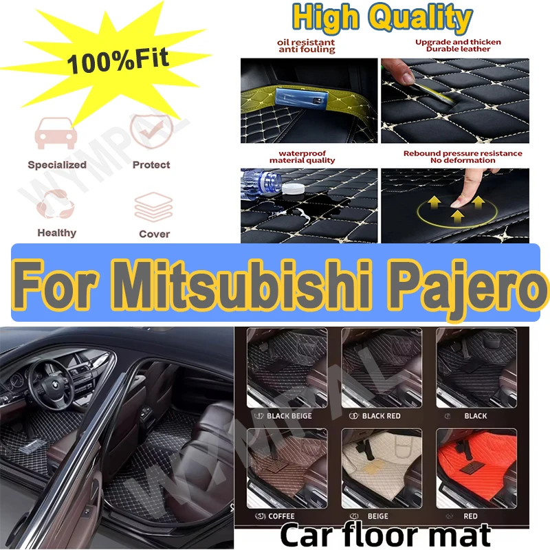 

Роскошные автомобильные коврики для Mitsubishi Pajero Sport 2015 2014 2013 2012 2011 (5 мест) Стайлинг салона авто ковры водонепроницаемые