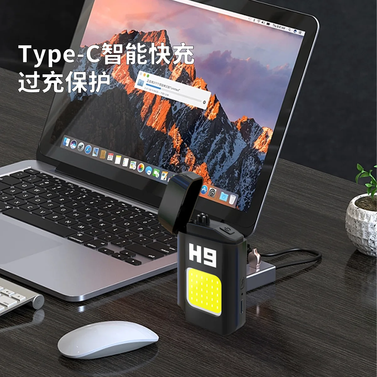 New Rechargeable Arc Lighter Lighting Light Outdoor Multi functional Lighter Flashlight Mini Keychain Light