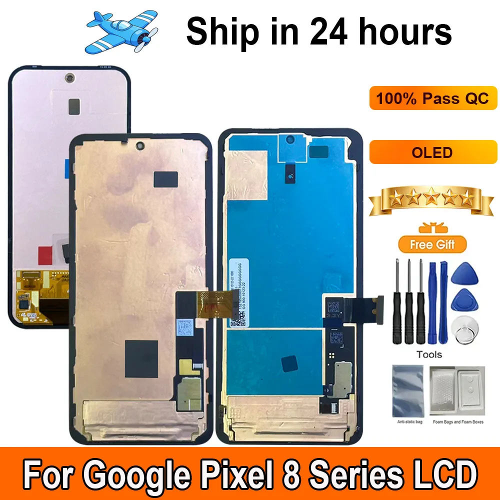 

Original 120Hz AMOLED Screen For Google Pixel 8 series 8a 8 8 Pro LCD Display Touch Panel Digitizer Assembly Replacement