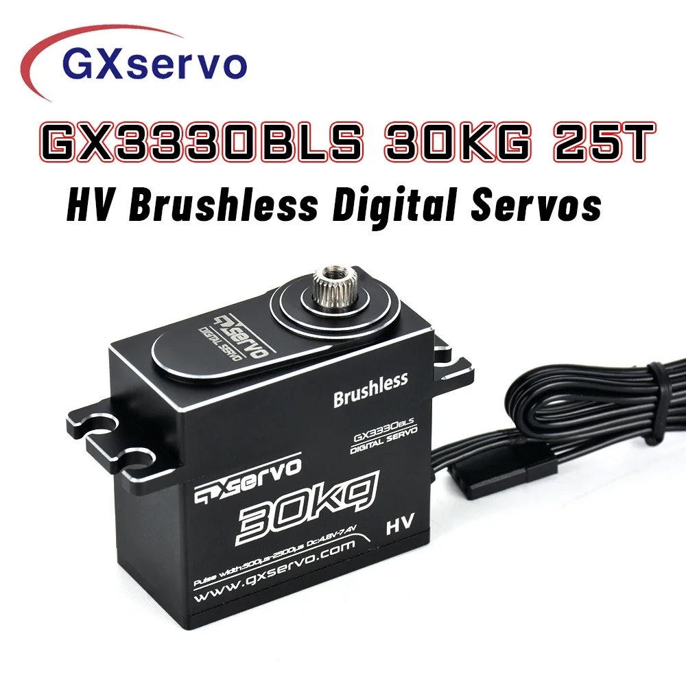 

GX GX3330BLS 30KG 25T HV Brushless Digital Servos for 1/10 1/8 RC Remote Control Model Car Crawler Buggy Accessories