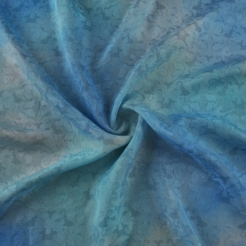 Silk flower lily width new Chinese-style Hanfu cheongsam and vest fabric