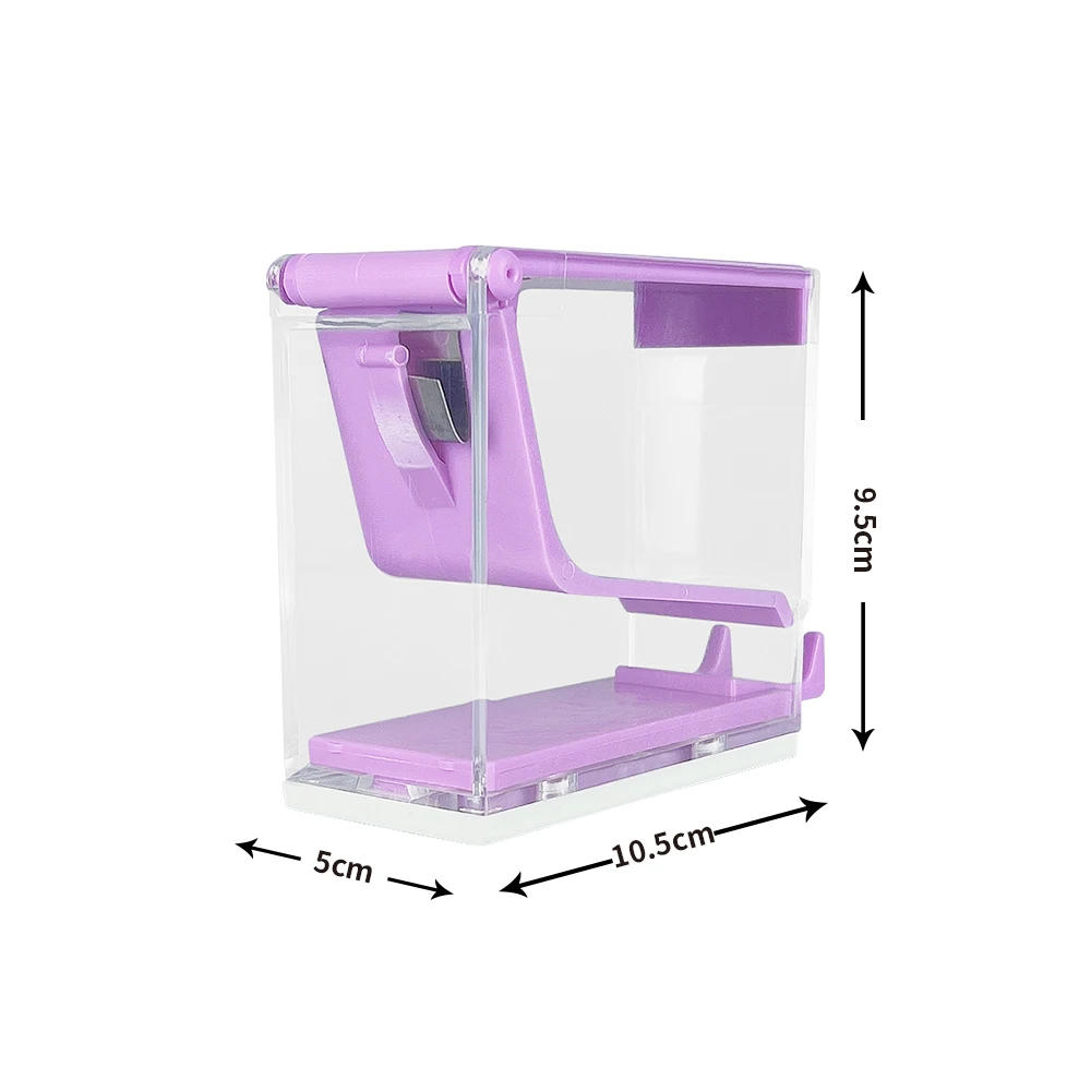 Supporto per Dispenser in rotolo di cotone dentale bianco blu viola colore scatola portaoggetti in rotolo di cotone custodia per forniture da