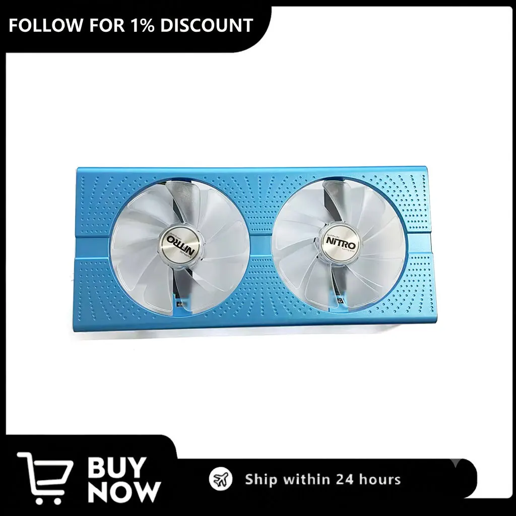 NEW Suitable for Sapphire RX 580 590 8G D5 Ultra Platinum Aurora Special Edition Graphics Card FD10015M12D CF1015H12D GPU Fan