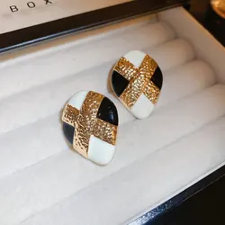 Water Drop Oil Earrings for Women Europe and The United States Fashion Stud Earrings Retro Luxury Designer Jewelry Wholesale