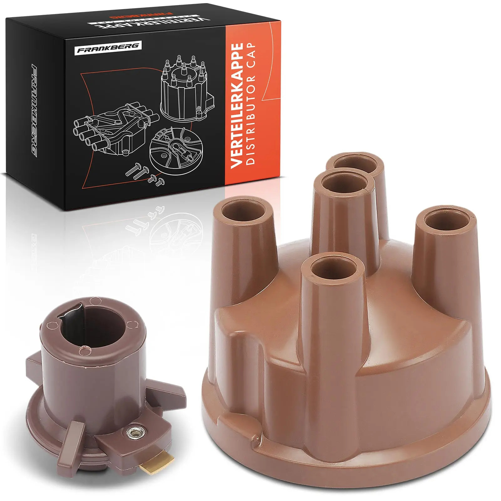 Frankberg 1x Zündverteilerkappe für Alfa Romeo Peugeot Renault Fiat Citroën 7701019468 0851874100 700291 224888 1802351M1