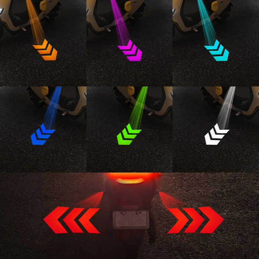 

Motorcycle Decorative Arow Welcome Light Signal 6 Color Selectable Projection Lights, Motorcycle Modified Tail Decorative Light.
