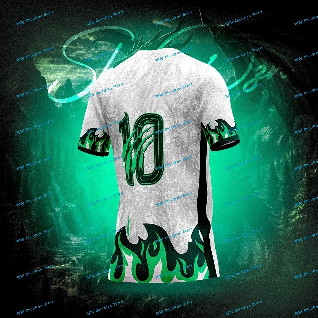 New Arrivals Children's Football Jerseys Dragon Print Soccer Jersey Football Shirts Adult Kid Custom Number Name Logo T-shirts