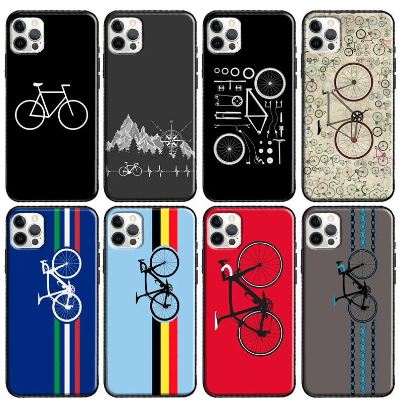 Mountain Bikes Cycling Phone Case For Apple iPhone 13 11 Pro Max 12 mini X XR XS Max 8 7 Plus SE 2020 Cover Shell