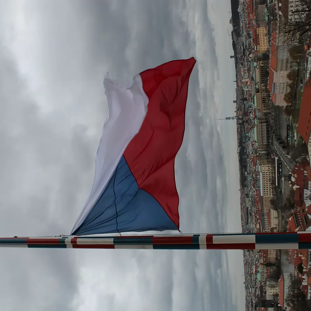 Czech Flag Hanging Polyester National Flag 60X90CM 90X150CM Size for Home Garden Decorations