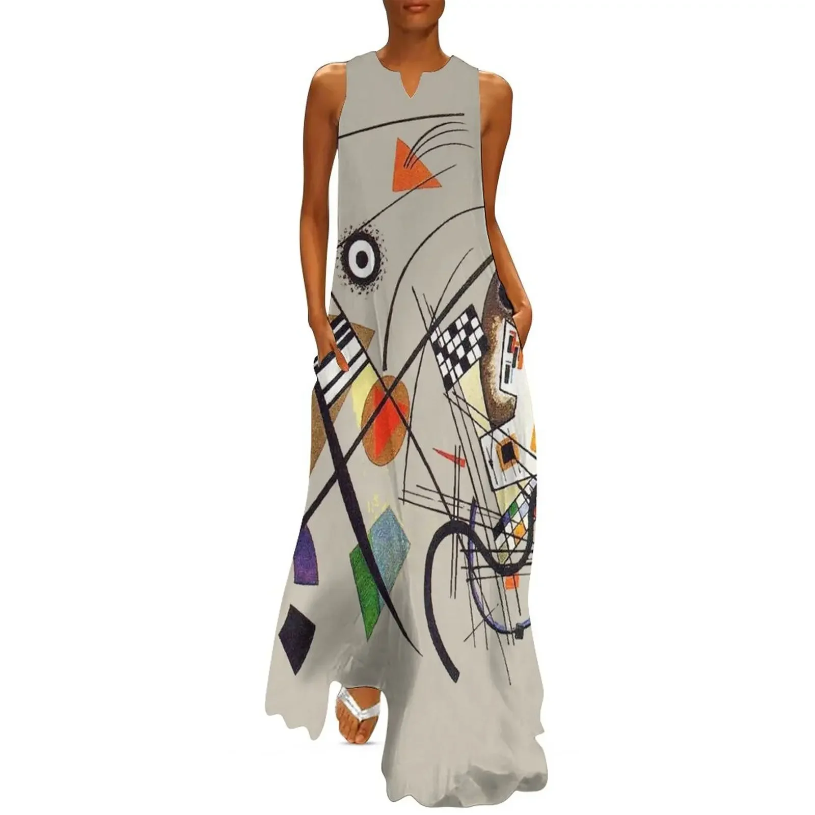 

HD “Transverse Line” (1923) by Wassily Kandinsky Long Dress chic and elegant evening dress Woman fashion Woman clothing Dress