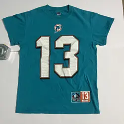 dan marino Dolphins t shirt majestic tag men’s size small