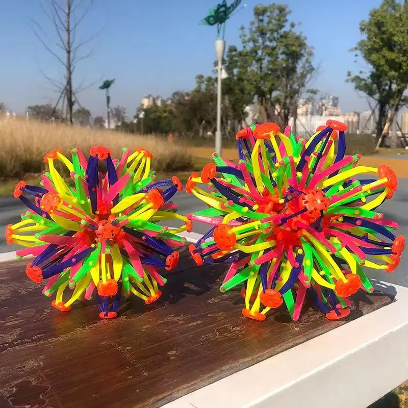 

Children Magic Telescopic Ball Outdoor Flower Ball Throwing Ball Variety Blossom Party Funny Props Parent-Child Interaction Toy