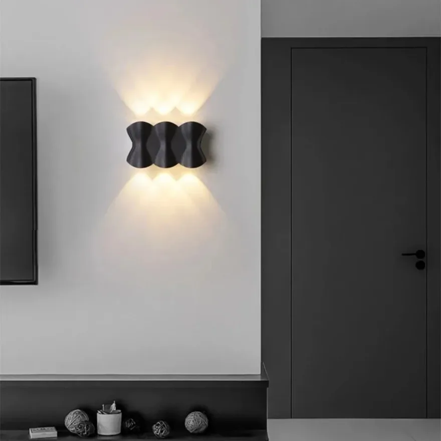 Moderne LED-Wandleuchte, einfaches Aluminium, IP65, wasserdicht, Außenleuchte, Garten, Veranda, Korridor, Innen- und Außenbereich, dekoratives Licht