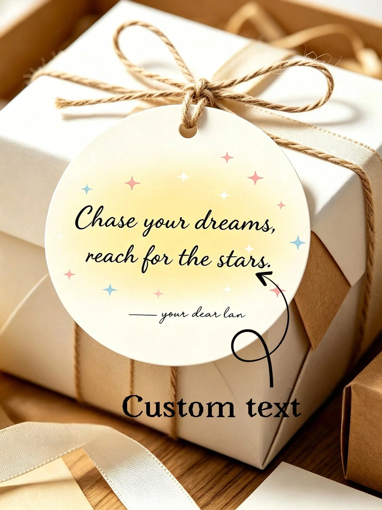 

Customized Hang Tags Graduation Party Gift Box Personalized Gift Labels Packaging Decoration Accessories Commemorative